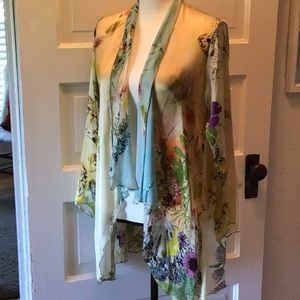 ASPEN CASUAL SILK KIMONO CARDIGAN.